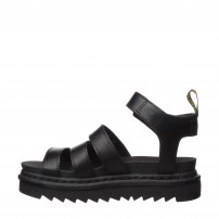 Сандалии Dr. Martens Blaire черные из кожи Brando с широким ремнем и застёжкой фото