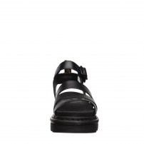 Сандалии Dr. Martens Blaire черные из кожи Brando с широким ремнем и застёжкой фото