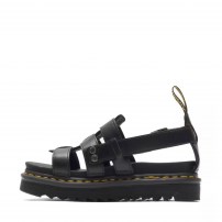 Сандалии Dr. Martens Terry черные клетчатые с заклёпками на массивной платформе фото