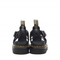 Сандалии Dr. Martens Terry черные клетчатые с заклёпками на массивной платформе фото