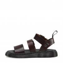 Сандалии Dr. Martens Gryphon Charro карамельные из кожи Brando с широким ремнем фото