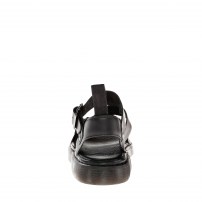 Сандалии Dr. Martens Gryphon черные из кожи Brando с широким ремнем и пряжкой фото