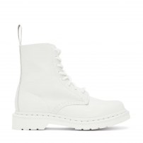 Ботинки Dr. Martens 1460 Pascal Mono полностью белые монохромные из кожи Virginia