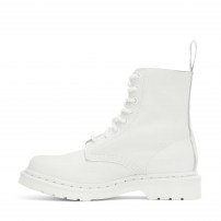 Ботинки Dr. Martens 1460 Pascal Mono полностью белые монохромные из кожи Virginia фото