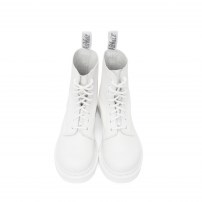 Ботинки Dr. Martens 1460 Pascal Mono полностью белые монохромные из кожи Virginia фото