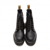 Ботинки Dr. Martens Jadon Zip Mono черные веганские платформа с молнией фото