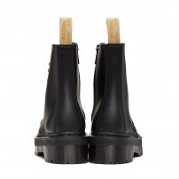 Ботинки Dr. Martens Jadon Zip Mono черные веганские платформа с молнией фото
