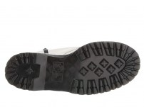 Ботинки Dr. Martens Jadon Zip белые полированные платформа с боковой молнией фото