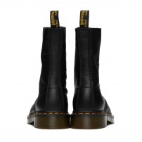 Сапоги Dr. Martens 1490 черные высокие 10-дырочные из мягкой кожи Virginia фото