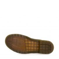 Ботинки Dr. Martens 1460 коричневые Aztec Crazy Horse с восковым эффектом и желтой строчкой фото
