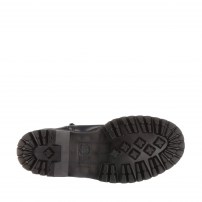 Сапоги Dr. Martens Jadon Zip HI черные высокие платформа из полированной кожи с молнией фото