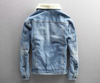 Мужская джинсовая куртка на теплой подкладке фото