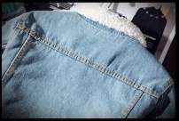 Мужская джинсовая куртка на теплой подкладке фото