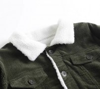 Вельветовая куртка с меховой подкладкой внутри фото