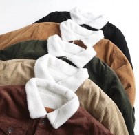 Вельветовая куртка с меховой подкладкой внутри фото